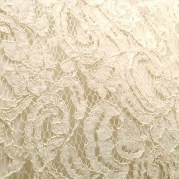 Cache Women's 6 Ivory Lined Paisley Embroidered Skirt Viscose Blend 30" 20.75" - Picture 2 of 8